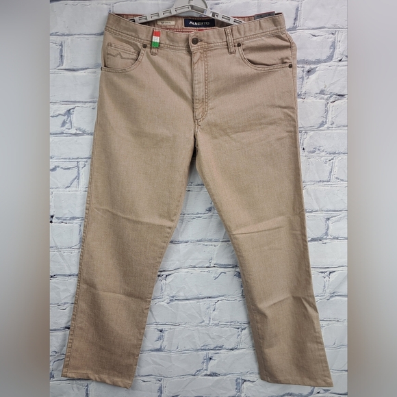Alberto Other - NWT Alberto Men's Modern Fit Jeans Italian Fabric Beige 8197 STONE 34x30
